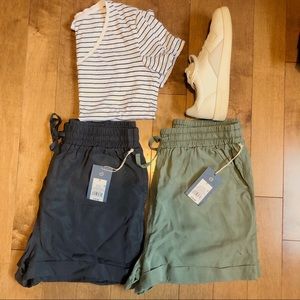 Universal Thread Mid-Rise Tie-Front Utility Shorts